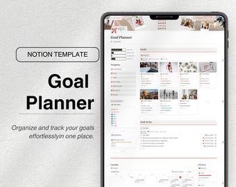 Notion Goal Planner Template 90-Day Weekly Task Manager Quarterly Goal Planning