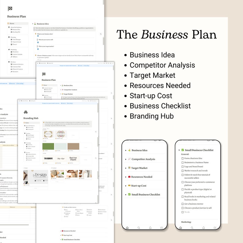 Business Planner Notion Template for Entrepreneurs (digital Download ...