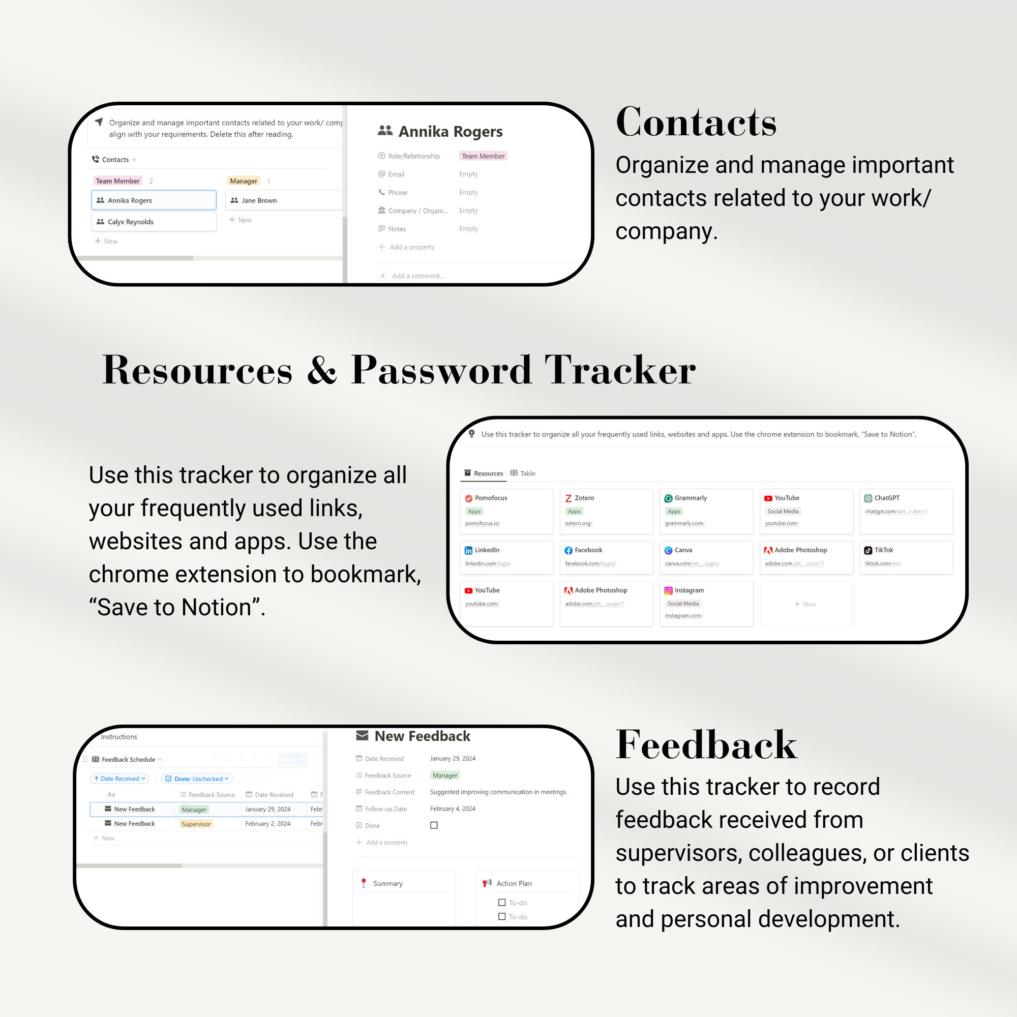 Notion Daily Task Format Notion Work Planner Template: Daily Task & Project Management (digital ...