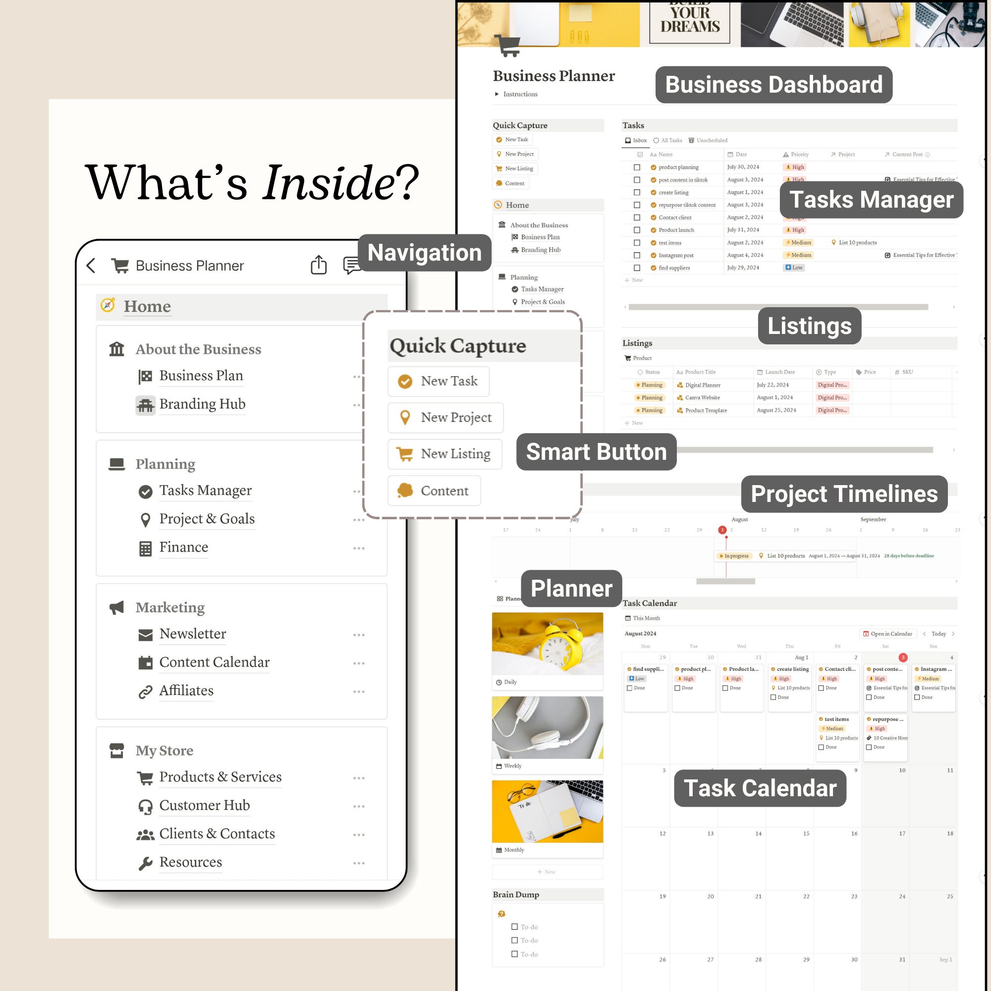 Business Planner Notion Template for Entrepreneurs (digital Download ...