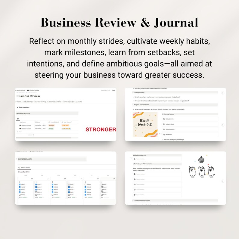 Etsy Seller Planner Notion Template: PLR Resell Rights (Digital) image 3