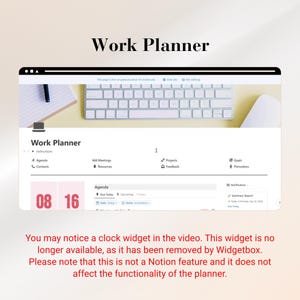 Notion Work Planner Template: Daily Task & Project Management (Digital Download) image 10