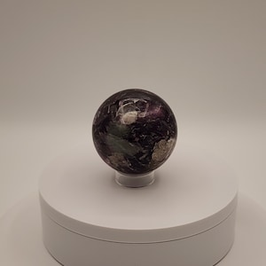 Purple Mica Sphere, Crystal Sphere, Purple Mica, 427 g, 66.6 mm