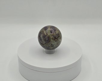 Ruby Kyanite Sphere, UV Reactive Crystal (319 g)