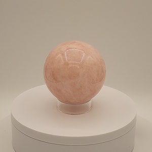 Rose Quartz Crystal sphere, Rose Quartz sphere, Rose Quartz 648g