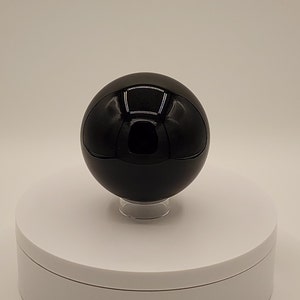 Black Obsidian Sphere, Crystal Sphere, Black Obsidian, 650 g, 77.6 mm