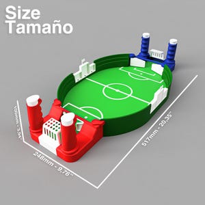 Table Soccer Game 3D Print File STL, Mini Foosball Table Game STL No Screws Needed, 3D Printed Board Game Model, Digital Download