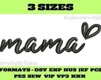 Mama Embroidery design | Mama dst file | Mama jef file | Mama pes file | Mama Vp3 file | Mama hus file | Mama Vip file | Mama sew file