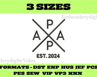 Papa-Stickerei-Design | Papa DST-Datei | Papa Jeff-Datei | Papa Pes-Datei | Papa Vp3-Datei | Papa Hus-Datei | Papa Vip-Datei | Papa-Nähdatei