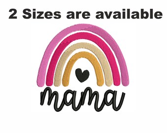 Rainbow Mama Embroidery design | Rainbow Mama dst file | Rainbow Mama jef file | pes file | Vp3 file | hus file | Vip file | sew file