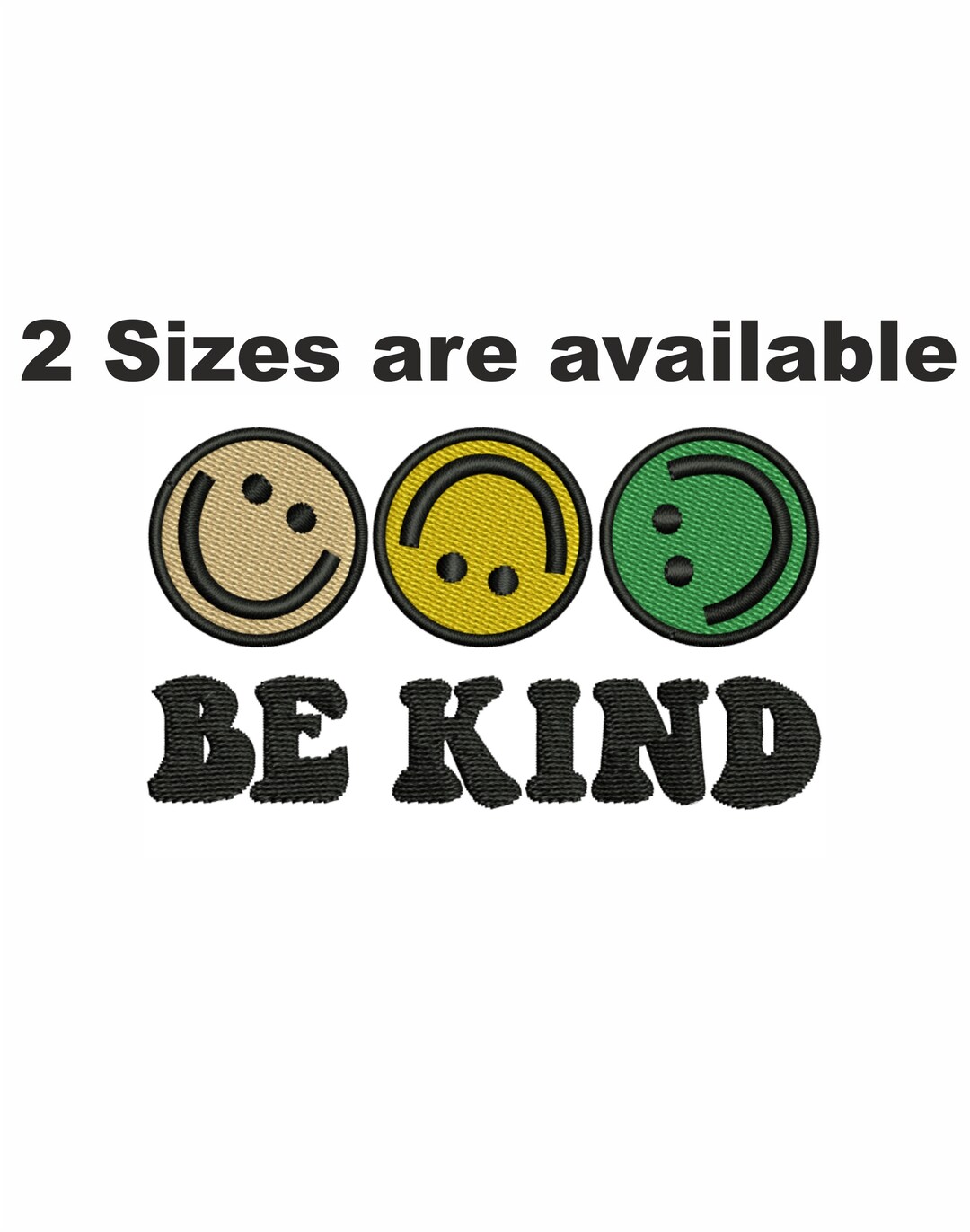 Be Kind Embroidery Design Be Kind Dst File Be Kind Jef Etsy