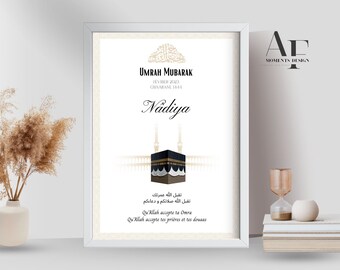 Affiche Accomplissement Omrah | Téléchargement numérique personnalisé