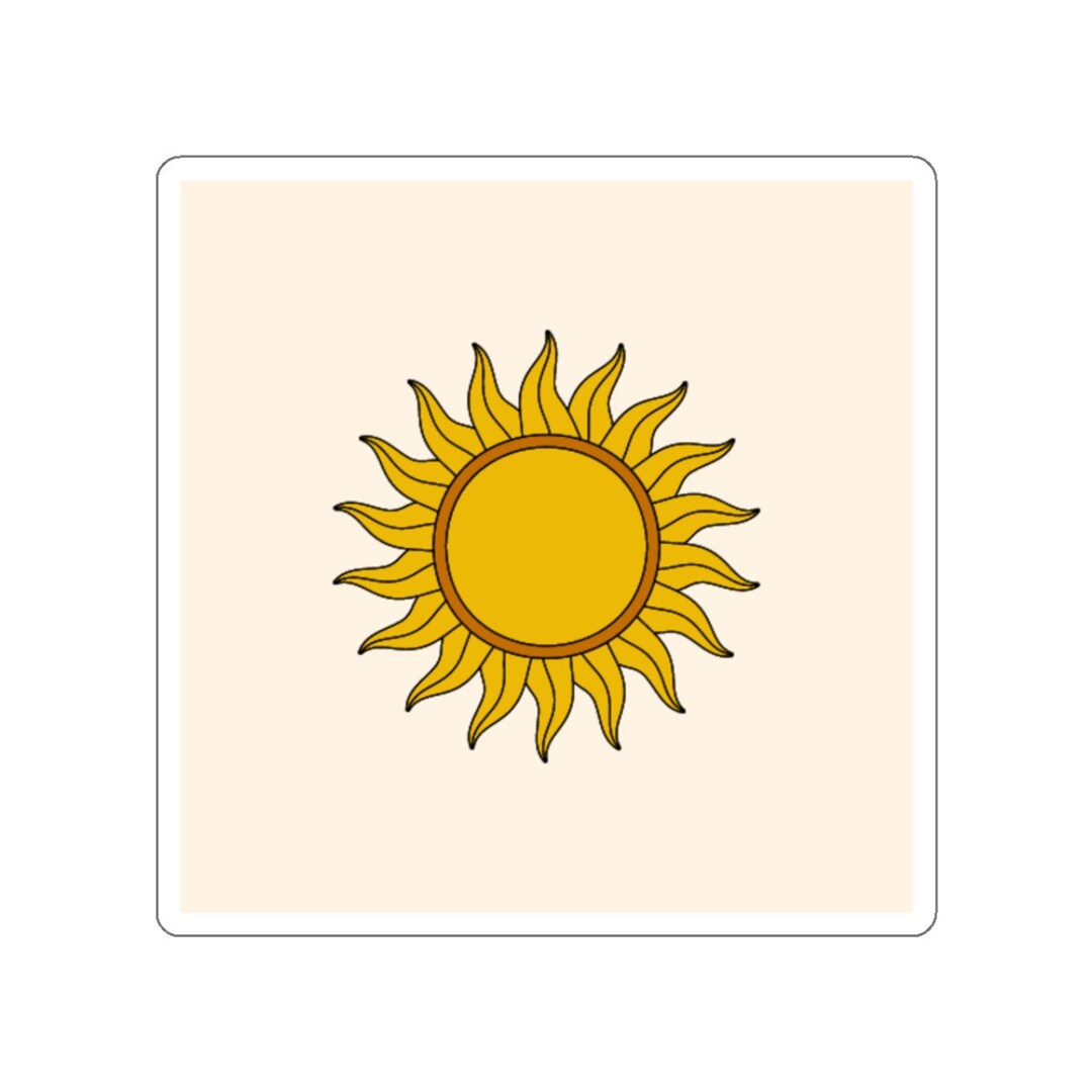 Sun Sticker, Minimalist Sticker, Boho Stickers, Laptop Stickers, Simple ...