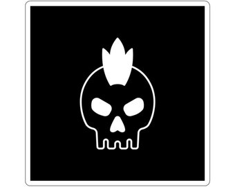 Mohawk schedel sticker