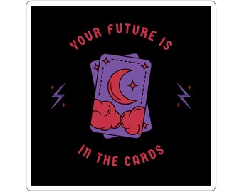 Jouw toekomst ligt in de kaarten Tarot Sticker