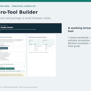 Mikro-Tool-Baukasten | CSV-Prüfer, HTML-Quelltext, Testdateien & Preisübersicht