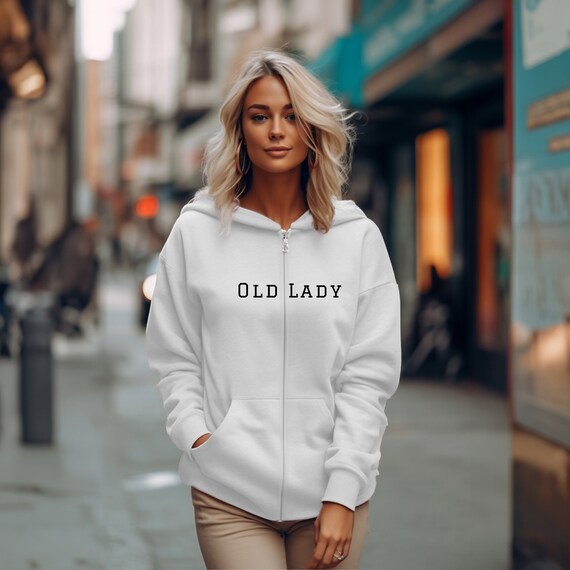 Ladies hooded sweatshirt jacket sales