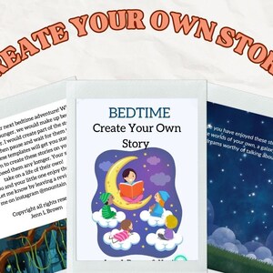 Bedtime Create Your Own Story | Children&#39;s Ebook | Digital Download PDF