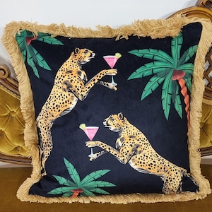 Cocktail Leopards Cushion