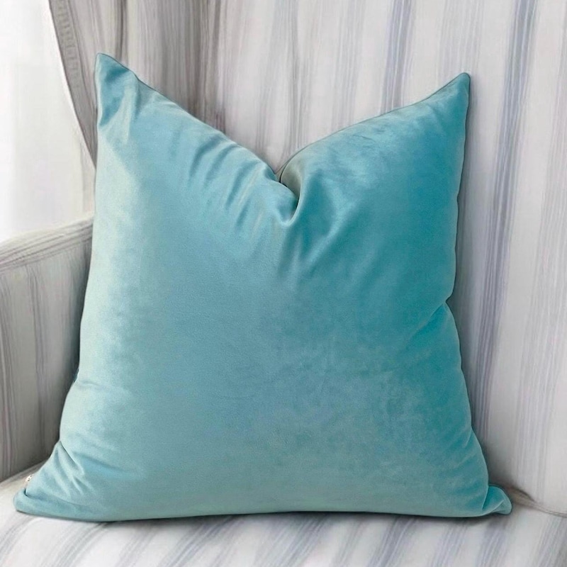 Aqua Throw Pillow - Etsy
