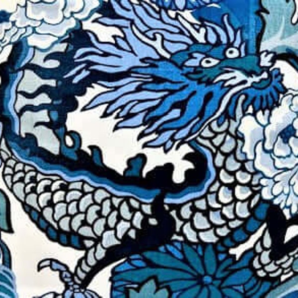 Fabric Swatch- Schumacher Chiang Mai Dragon