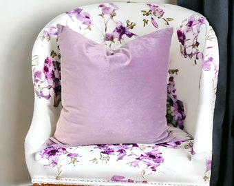 Lilac Velvet Pillow Cover, velvet pillow covers, velvet throw pillows,lilac pillow covers,throw pillows, decorative pillows, designer pillow