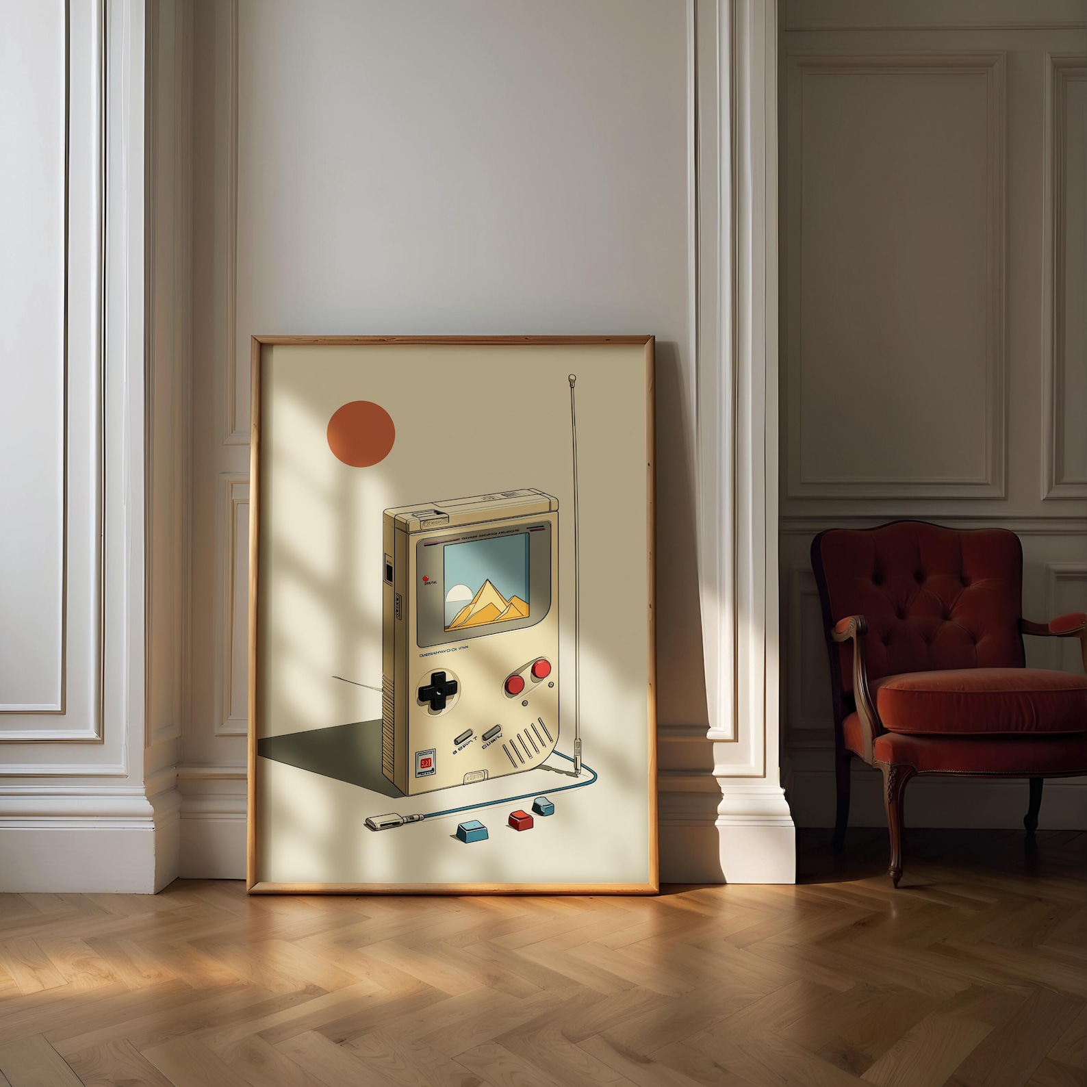 Retro Gaming Wall Art Set of 3, Vintage Game Controller Print ...