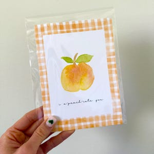 Ik a-PERZIK voor jou! Wenskaart: