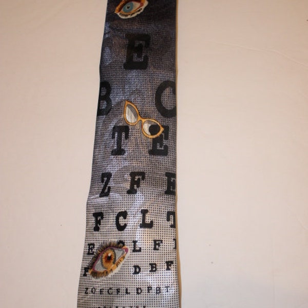 Hand Made Tie Eye Chart Medical Doctor, Fratello