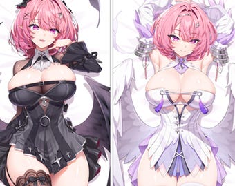 Remielle Dan Dakimakura Zenless Zone Zero Fan Made ZZZ Waifu Merch 2 Way Tricot Pillow Keychain Charm