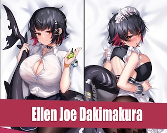 Ellen Joe Dakimakura Zenless Zone Zero Fan Made ZZZ Waifu Merch 2 Way Tricot Pillow Keychain Charm