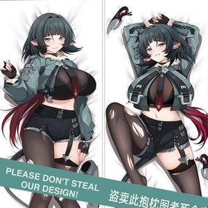 Jane Doe Dakimakura Zenless Zone Zero Fan Made ZZZ Waifu Merch 2 Way Tricot Almofada Chaveiro Charme