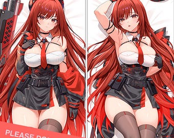 Rapi Red Hood Dakimakura Nikke: Goddess of Victory Fan Made Waifu Merch 2 Way Tricot Body Pillow Keychain Charm