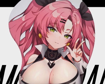 Nicole Demara 3D Mousepad Zenless Zone Zero Hoyoverse Fan made Merch ZZZ Oppai Wrist Support