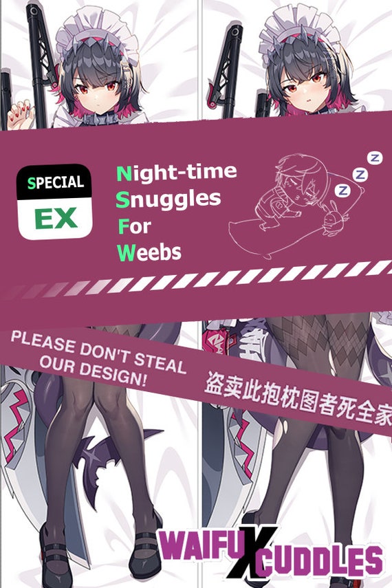 Federa Per Cuscino Dakimakura Zenless Zone Zero Ellen Joe, Stampa Fronte/retro Senza Censure, Materiale 2-way Tricot (82% Poliestere 18% Spandex), Varie Misure Da 40x120 A 60x180 Cm, Cerniera Nascosta - 5