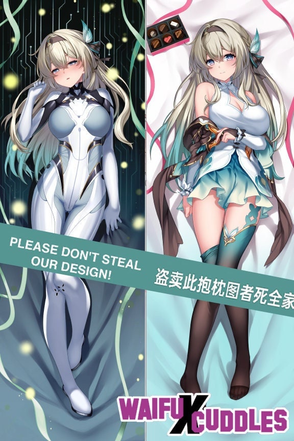 Firefly Dakimakura Honkai Star Rail Fan Made HSR Waifu Merch 2 Way Tricot Pillow Keychain Charm
