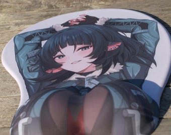 Jane Doe 3D Mousepad Zenless Zone Zero Hoyoverse Fan made Merch ZZZ Oppai Wrist Support