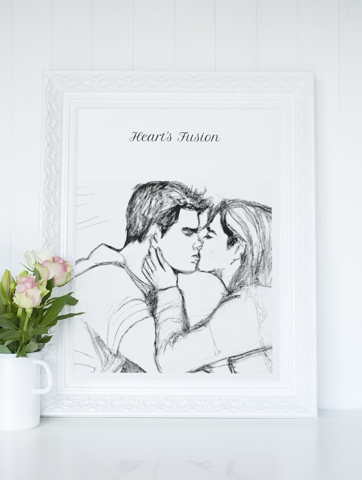 Romantic loving couples💕💕 - Abhi new awesome pen sketch store - Drawings  & Illustration, People & Figures, Love & Romance - ArtPal