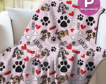 Personalized Funny Dog Blanket Custom Pet Throw Humorous Puppy Throw Blanket For Dog Lover Pet Owner Gift Funny Cartoon Dog Throw Pet Parent