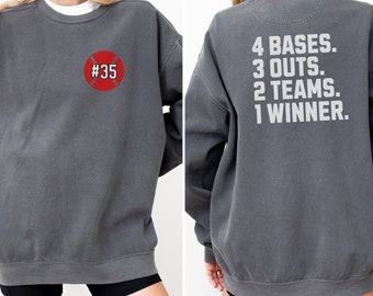 Custom Softball Player Sweatshirt Softball Coach Personalized Sweater High School Team Gift Athletic Softball Fan Pullover Softball Love