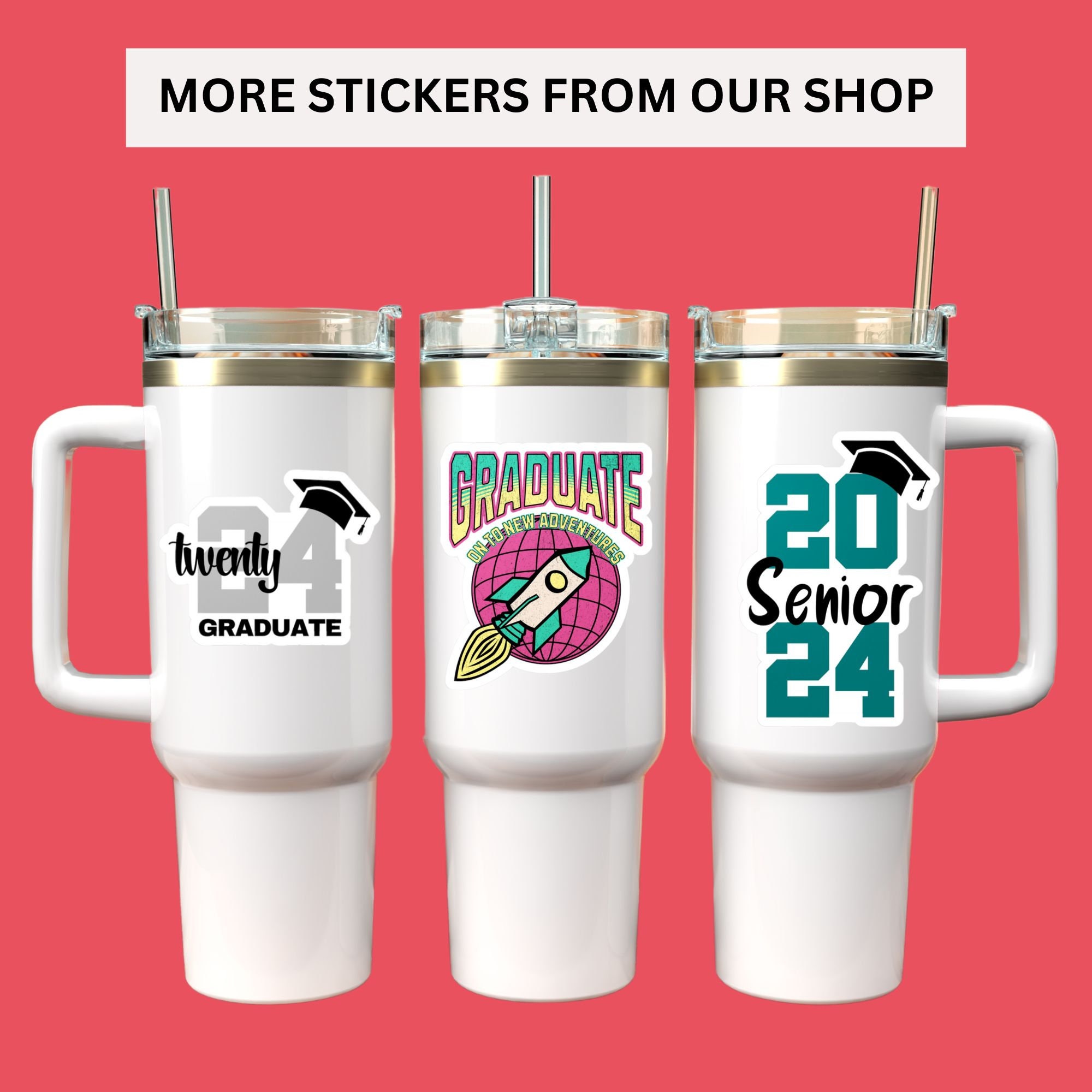 Custom Graduation Year Sticker Personalized Class Year Grad Vinyl Decal ...