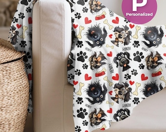 Personalized Funny Dog Blanket Custom Pet Throw Humorous Puppy Throw Blanket For Dog Lover Pet Owner Gift Funny Cartoon Dog Throw Pet Parent
