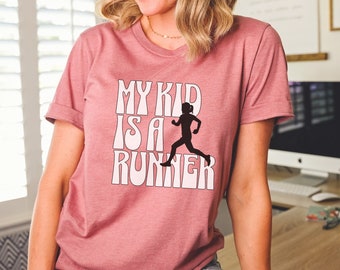 Camiseta de pista personalizada para padres Camisa de apoyo de pista y campo Camiseta de atleta de pista Camiseta de espíritu de padre Camiseta de mamá de color personalizada