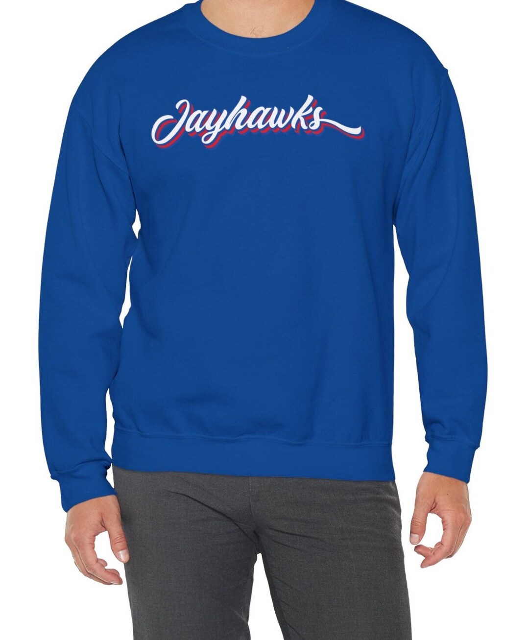Kansas University Jayhawks Crewneck Sweatshirt KU Jayhawks Unisex