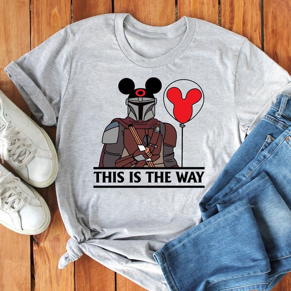 This Is The Way Shirt, Mandalorian Shirt, Mouse Ears Shirt, Disney T-Shirt, Disney Man Shirt, Star Wars Shirt, Star Wars