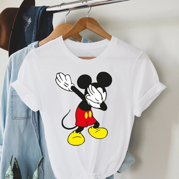 Dabbing Mickey Shirt , Mickey Ears ,Disney Shirt, Disneyland Shirt , Kids Disney Shirt , Disney Rock And Roll Shirt , Funny Disney Shirt