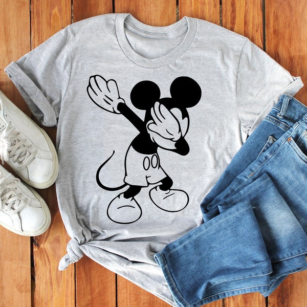 Disney Rock And Roll Shirt, Dabbing Mickey Shirt ,Mickey Ears, Disney Shirt, Disneyland Shirt, Kids Disney Shirt, Funny Disney Shirt