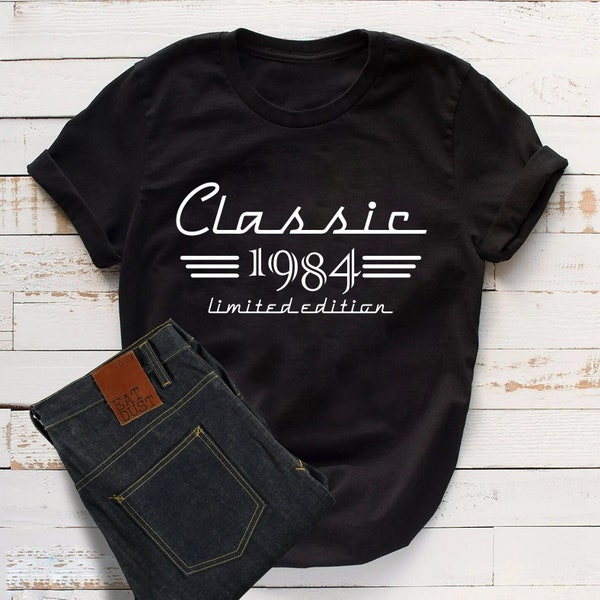 40th Birthday Auto Owner Gift, Classic 1984 Car Lover Shirt, Born in 1984 Gift for Men, 40th Retro Vintage Gift, Turning 40 Mechanic Gift