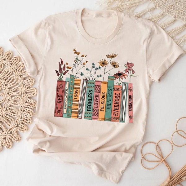 Albums As Books Shirt, Trendy Aesthetic For Book Lovers, Crewneck Sweater, Folk Music shirts, Country Music tshirts, RACK Music shirt
