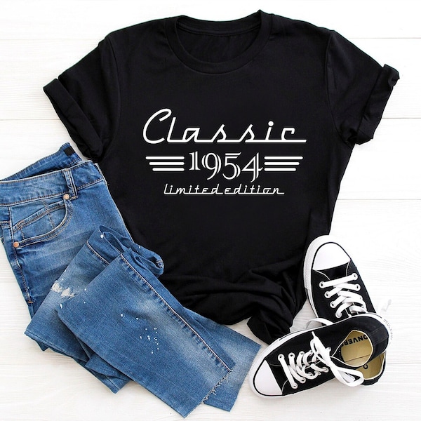 70th Birthday Auto Owner Gift, Classic 1954 Car Lover Shirt, Born in 1954 Gift for Men, 70th Retro Vintage Gift, Turning 70 Mechanic Gift